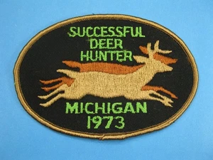 1973 Michigan Successful Deer Hunter Patch Original Never Worn - Picture 1 of 3