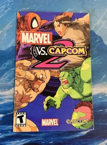 Marvel Vs. Capcom 2 PS2 (PlayStation 2, 2002) Manual Solo Auténtico Sin Estuche Juego - Imagen 1 de 9