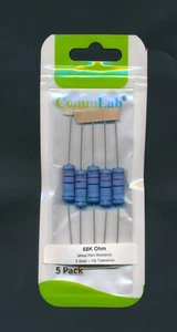 3W Metal Film Resistors 5 Pack 0.33-10M ohm PREMIUM 1% 3 Watt. You choose Value - Picture 1 of 4