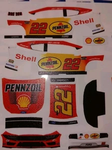  2025 Joey Logano Pennzoil Daytona 500 1/64  Peel& Stick Decals - Picture 1 of 1