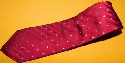 CHARLES TYRWHITT CORBATA MOTIVO LUNARES ROJO/AZUL CLARO - CORBATAS DE DISEÑADOR - CORBATAS PARA EL CUELLO. Foto 1 de 3