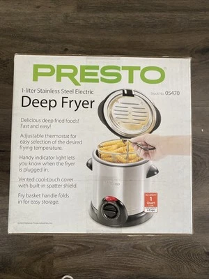 Fritadeira elétrica Presto 05470 aço inoxidável prata 1 litro - Imagem 1 de 4