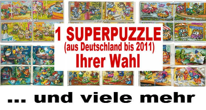1 SUPERPUZZLE Deutschland bis 2011 Ihrer Wahl inkl. aller BPZ von Ferrero - Bild 1 von 1