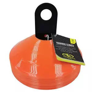 Athletic Works Orange Low-Profile Sports Training Cones, 25 Piece, Plastic - Picture 1 of 8
