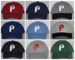 Gorra estilo polo Philadelphia Phillies ⚾️Sombrero ⚾️PARCHE/LOGO MLB ⚾️19 COLORES CALIENTES⚾️NUEVA - Imagen 1 de 24