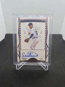 2022 Leaf Trinity - Cristian Santana Autograph 1/1!  - Picture 1 of 3