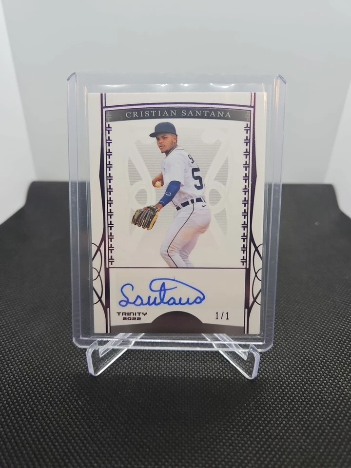2022 Leaf Trinity - Cristian Santana Autograph 1/1!  - Image 1 of 3