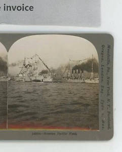 Russian Pacific Fleet Maritime Keystone Stereoview - Picture 1 of 2