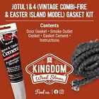 *Vintage* Jotul Wood Stove 1 And 4 Combifire (Easter Island Stove) Gasket Kit