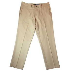 Men's Haggar Beige Classic Fit Premium Non Iron Khakis Lined Trousers W34 L30 - Picture 1 of 6