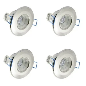 4 x Ovia 'Inceptor Nano' dimmbare LED Einbaustrahler 4000K - 4,8W kaltweiß chrom - Bild 1 von 3
