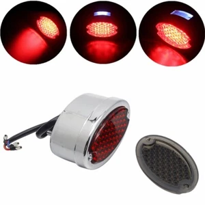 Luz de freno LED ojo de gato luz de matrícula para Harley Softail Honda Suzuki - Imagen 1 de 8