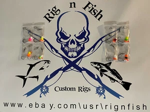 8 - Surf Fishing Rigs for Pompano, Whitings, Croakers, Flounder, Snapper, Etc - Picture 1 of 20