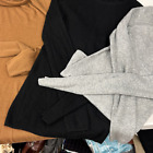 Vince *LOT OF 3 *Cashmere pullover sweaters layering black gray brown Size XS S