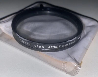Tiffen 62mm 4 Point/ 2mm Grid Star Effect Authentic 62 mm E62 Streaking Pattern - Image 1 of 4
