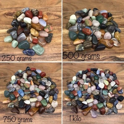 Premium Tumble Stone Mix - Crystals, Gems & Minerals - Free Chart (BULK BUY) - image 1 of 3