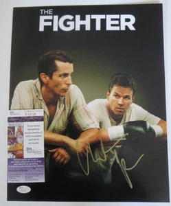 Foto firmada por Christian Bale 11x14 EL PÓSTER DEL LUCHADOR PRUEBA EXACTA JSA - Imagen 1 de 2