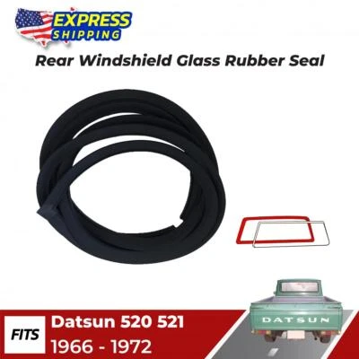 Windshield Rubber Seal Weatherstrip Rear Fits Datsun 520 521 Pickup 1966-72 New Foto 1 de 3