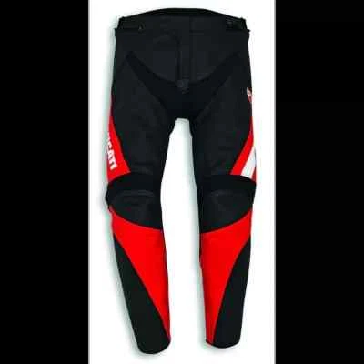 Calças masculinas de couro para motociclista Ducati P-4XL - Imagem 1 de 2