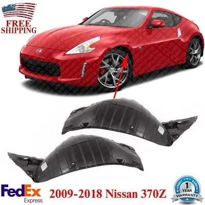 Guardabarros delantero sección lado conductor y pasajero para Nissan 370Z 2009-2018 Foto 1 de 4