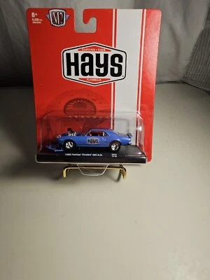 M2 Machines ERROR Scale Auto Drivers 1968 Pontiac Firebird 400 H.O. Hays Blue - Image 1 of 4