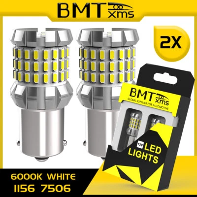 2x 1156 7506 LED Daytime Running Light Bulbs DRL For 2011-2016 Volkswagen Jetta - Image 1 of 4