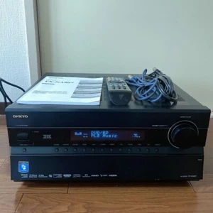 ONKYO TX-NA807 7.1ch AV center Amplifier w/remo, cable bundle Working Jp - Picture 1 of 10