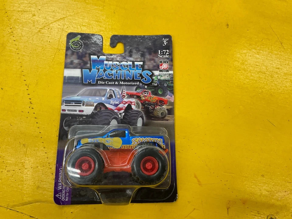 MUSCLE MACHINES MONSTER TRUCK 1/72 SCALE DIE CAST FORD Samson  - Image 1 of 4