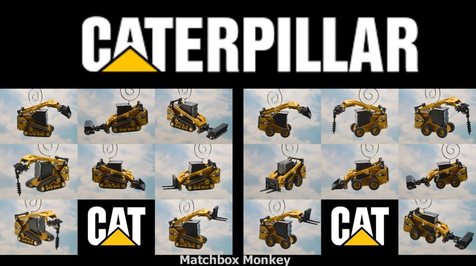 Рождественское украшение Caterpillar CAT строительное оборудование вилочный погрузчик 297D 272D - Изображение 1 из 1