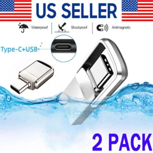 Type C USB 3.0 Flash Drive Thumb Drive Memory Stick for PC Laptop 1TB 2TB - Afbeelding 1 van 20