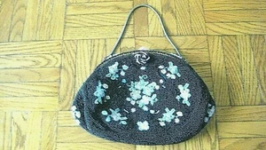 Vintage Chunn Micro Beaded French Purse - Picture 1 of 9