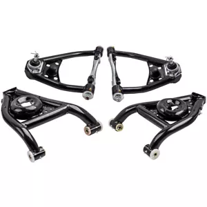 Set of 4 Front Tubular Upper & Lower Control Arms For Camaro Firebird 1967-1969 - Picture 1 of 12