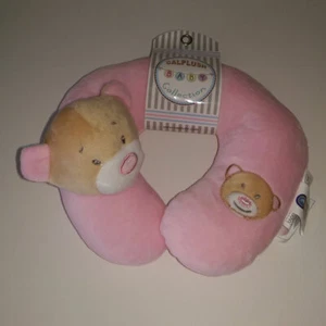NUEVO Soporte Suave Cabeza Cuello Oso Almohada Viaje Asiento Coche Cojín Reposacabezas Rosa - Imagen 1 de 3