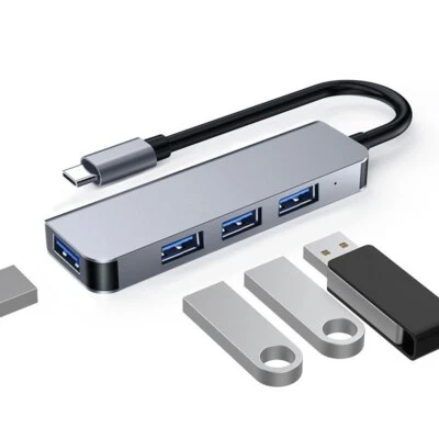 4-Port USB Hub: SuperSpeed Transmission, LED Indicator, User-Friendly Design - W - Image 1 of 4