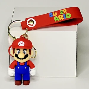 Super Mario 3D Figure Mario Bros Keychain Key Ring Nintendo - Picture 1 of 7