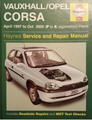 Vauxhall Opel Corsa (April 97 to Oct 2000) Petrol (P to X reg) Haynes - Image 1 of 4