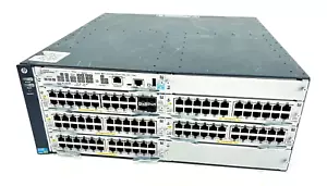 HP J9850A Switch Chassis w/ 4 x J9986A 1 x J9990A 1 x J9827A Switches (MC) - Picture 1 of 6