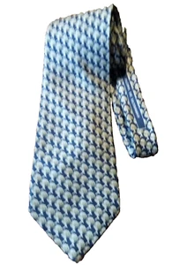 LOEWE Mens Silk Necktie Green Trees Pattern "Flora de Ultramar" Madrid Spain - Picture 1 of 10