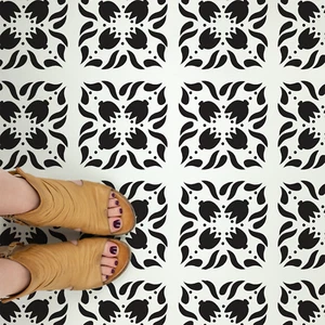 Tyrell Tile Stencil - Durable & Reusable Mylar Stencils - Picture 1 of 5