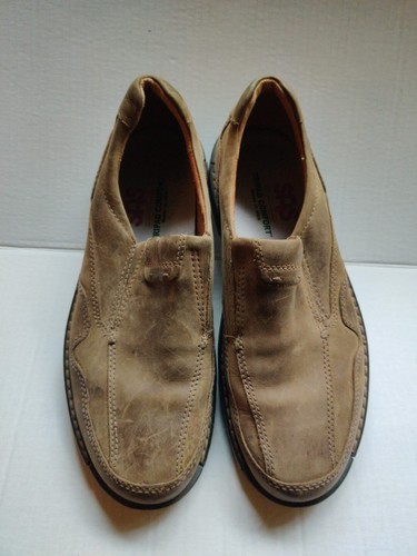 Scarpe slip on Ecco Fusion mocassino classico casual in pelle marrone EU40 9