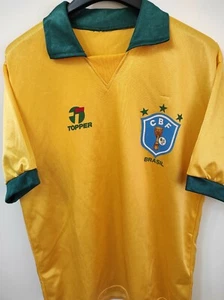 BRAZIL 1990 WC camiseta shirt trikot maillot maglia M - Picture 1 of 4