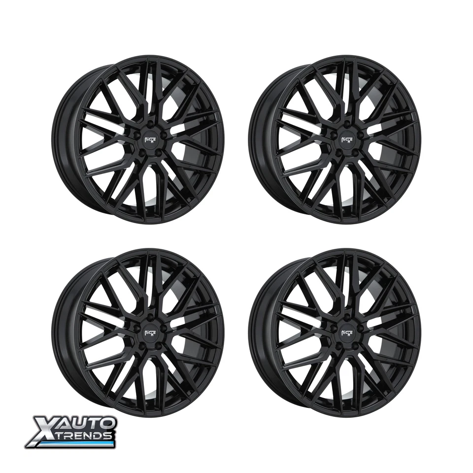 Nicho M224 Gamma Brillo Negro 18X8 5X120 40mm (Juego de 4) Foto 1 de 1