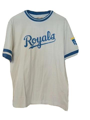 Red Jacket Kansas City Royals Vintage Embroidered T-Shirt New With Tags Size L Cover