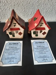 2x Leyk Geissleinhaus rojo y marrón | Set de coleccionista pintado a mano | nuevo y original - Imagen 1 de 5