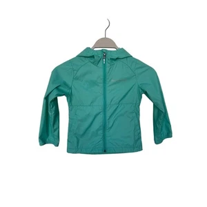 Columbia Kids Hooded Windbreaker Rain Jacket Long Sleeve Blue Size XXS 4/5 - Picture 1 of 9