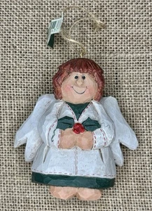 Eddie Walker Angelo Ornamento Resina Natale Kitsch Arte Popolare Rustico COME SI LEGGE - Foto 1 di 4