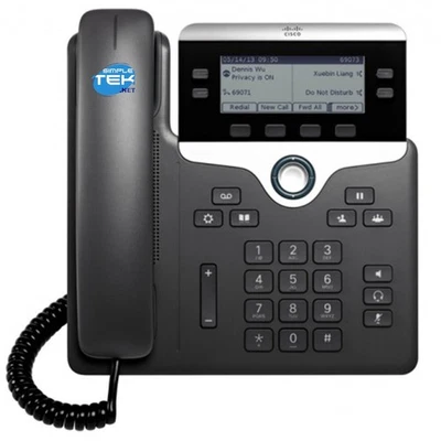 Cisco 7841 IP Phone Téléphone Voip Poe 4 Lignes Sip Entreprise Cornet Écran - Image 1 of 4
