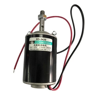 12V 30W 3500RPM High Speed CW/CCW Reversible Permanent Magnet DC Motor - Image 1 of 3
