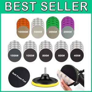 Wet Dry Sandpaper Set 400-10000 Grits 5 Inch - Picture 1 of 9