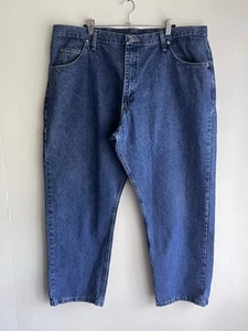 Wrangler Denim Jeans Men's 42 x 29” RELAXED FIT Straight Leg Blue Casual - Picture 1 of 3
